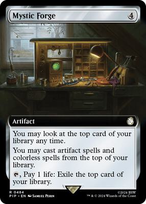 Mystic Forge (Extended Art) card from Universes Beyond: Fallout