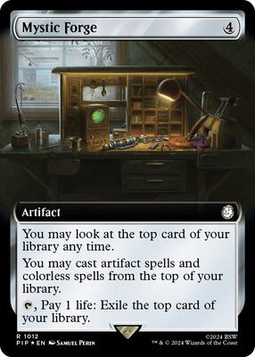 Mystic Forge (Extended Art) (Surge Foil) card from Universes Beyond: Fallout