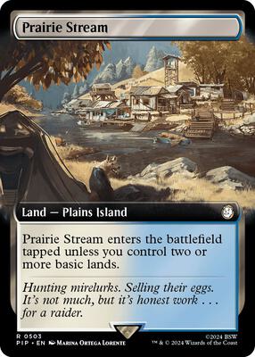 Prairie Stream (Extended Art) card from Universes Beyond: Fallout