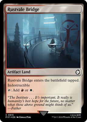 Rustvale Bridge (Surge Foil) card from Universes Beyond: Fallout