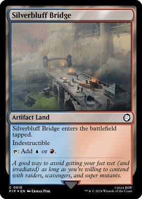 Silverbluff Bridge (Surge Foil) card from Universes Beyond: Fallout