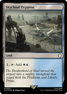 Skycloud Expanse (Surge Foil) card from Universes Beyond: Fallout