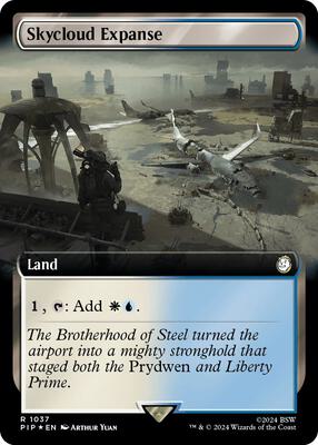 Skycloud Expanse (Extended Art) (Surge Foil) card from Universes Beyond: Fallout