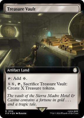 Treasure Vault (Extended Art) (Surge Foil) card from Universes Beyond: Fallout