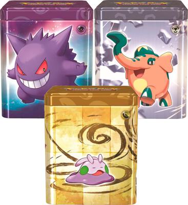 Pokemon Stacking Tins [Set of 3] (Psychic, Metal, and Dragon) card from Miscellaneous Cards & Products