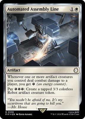 Automated Assembly Line (Surge Foil) card from Universes Beyond: Fallout