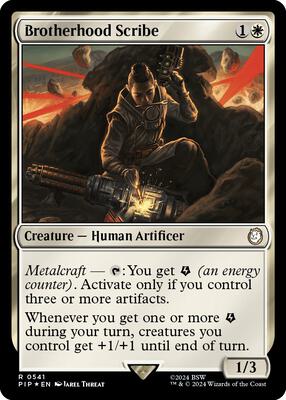 Brotherhood Scribe (Surge Foil) card from Universes Beyond: Fallout