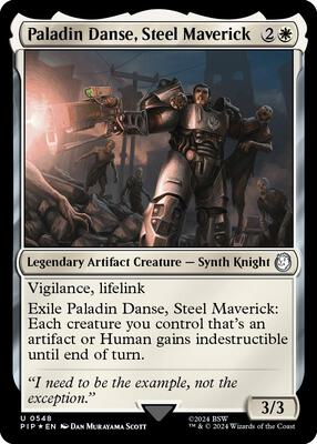 Paladin Danse, Steel Maverick (Surge Foil) card from Universes Beyond: Fallout