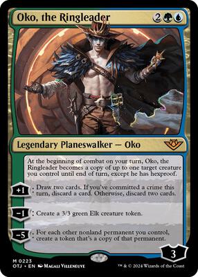 Oko, the Ringleader card from Outlaws of Thunder Junction