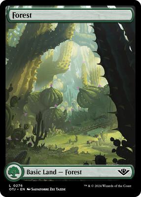 Forest (0276) card from Outlaws of Thunder Junction