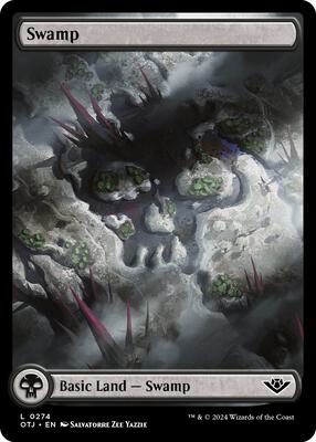 Swamp (0274) card from Outlaws of Thunder Junction