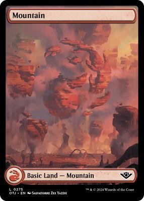Mountain (0275) card from Outlaws of Thunder Junction