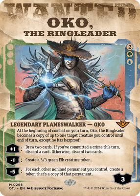 Oko, the Ringleader (Showcase) card from Outlaws of Thunder Junction