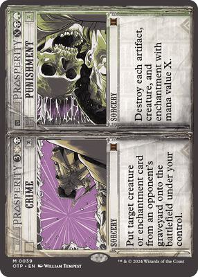 Crime // Punishment card from Outlaws of Thunder Junction: Breaking News