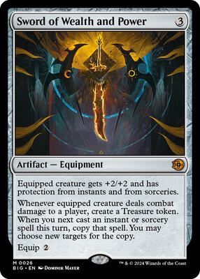 Sword of Wealth and Power card from Outlaws of Thunder Junction: The Big Score