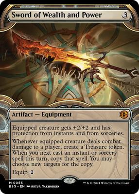 Sword of Wealth and Power (Showcase) card from Outlaws of Thunder Junction: The Big Score