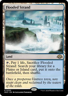 Flooded Strand card from Modern Horizons 3