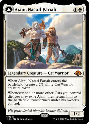 Ajani, Nacatl Pariah card from Modern Horizons 3