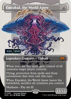 Emrakul, the World Anew (Borderless) (Serial Numbered) card from Modern Horizons 3