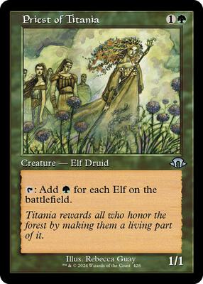 Priest of Titania (Retro Frame) card from Modern Horizons 3
