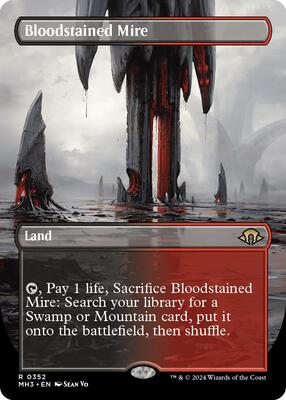 Bloodstained Mire (Borderless) card from Modern Horizons 3