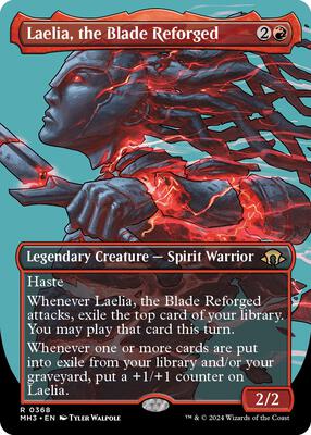 Laelia, the Blade Reforged (Borderless) card from Modern Horizons 3
