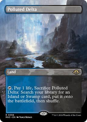 Polluted Delta (Borderless) card from Modern Horizons 3