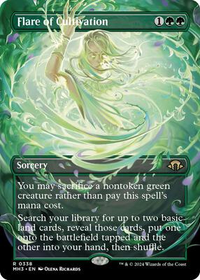 Flare of Cultivation (Borderless) card from Modern Horizons 3