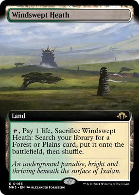 Windswept Heath (Extended Art) card from Modern Horizons 3