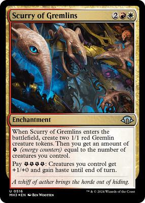Scurry of Gremlins (Ripple Foil) card from Modern Horizons 3