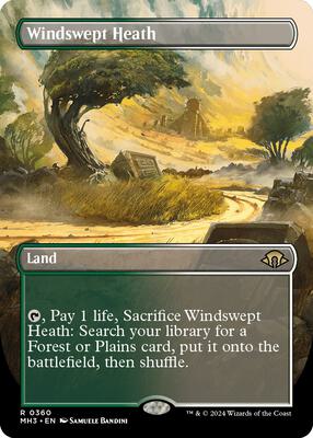 Windswept Heath (Borderless) card from Modern Horizons 3