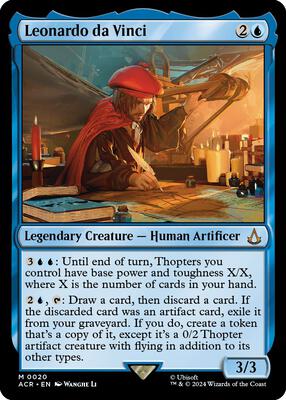 Leonardo da Vinci card from Universes Beyond: Assassin's Creed