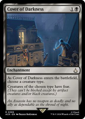 Cover of Darkness card from Universes Beyond: Assassin's Creed