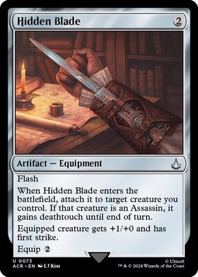 Hidden Blade card from Universes Beyond: Assassin's Creed