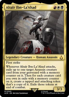 Altair Ibn-La'Ahad card from Universes Beyond: Assassin's Creed