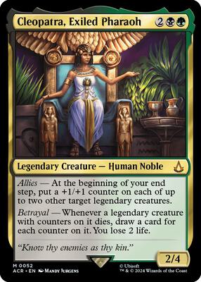 Cleopatra, Exiled Pharaoh card from Universes Beyond: Assassin's Creed