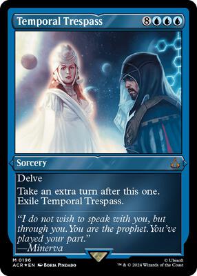 Temporal Trespass (Foil Etched) card from Universes Beyond: Assassin's Creed