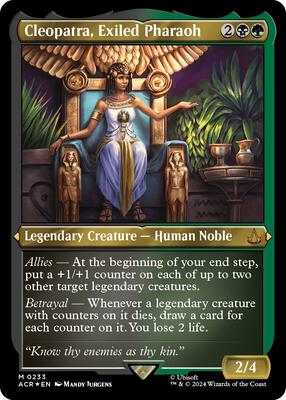 Cleopatra, Exiled Pharaoh (Foil Etched) card from Universes Beyond: Assassin's Creed