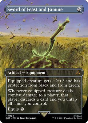 Sword of Feast and Famine (Borderless) card from Universes Beyond: Assassin's Creed