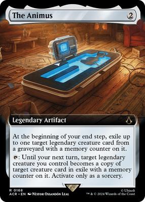 The Animus (Extended Art) card from Universes Beyond: Assassin's Creed