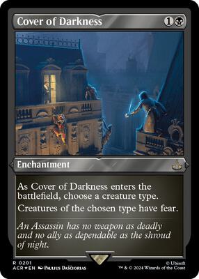 Cover of Darkness (Foil Etched) card from Universes Beyond: Assassin's Creed