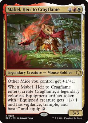 Mabel, Heir to Cragflame card from Bloomburrow
