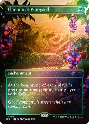 Eladamri's Vineyard (Rainbow Foil) card from Secret Lair Drop Series