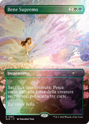 Greater Good (Italian) - "Bene Supremo" (Rainbow Foil) card from Secret Lair Drop Series