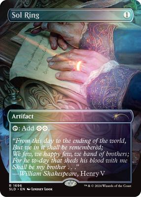 Sol Ring (1696) (Rainbow Foil) card from Secret Lair Drop Series