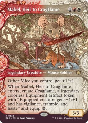 Mabel, Heir to Cragflame (Showcase) card from Bloomburrow