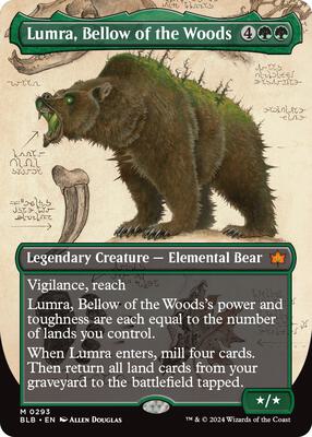 Lumra, Bellow of the Woods (Borderless) (0293) card from Bloomburrow