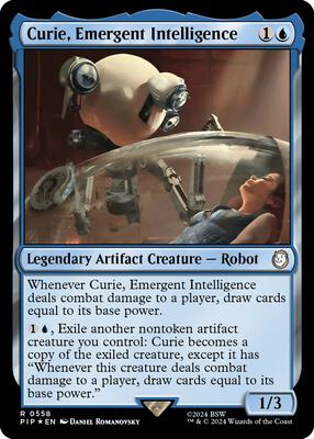 Curie, Emergent Intelligence (Surge Foil) card from Universes Beyond: Fallout