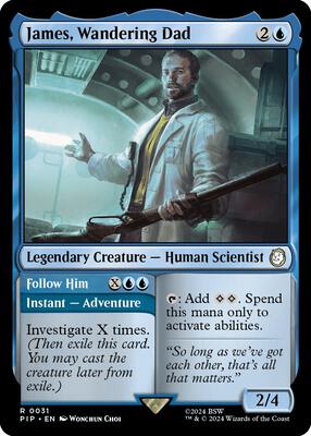 James, Wandering Dad card from Universes Beyond: Fallout