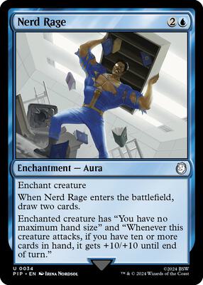 Nerd Rage card from Universes Beyond: Fallout